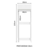 Mueble de Cocina para Nevera Glamy 1 Puerta Abatible