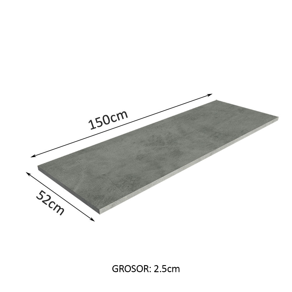 Mesón para Mueble de Cocina 150 cm Gris Madesa