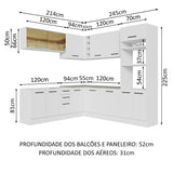 Cocina Integral de Esquina Agata 4.60 m 01