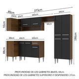 Cocina Integral de Esquina Emilly Sun 3.50 m