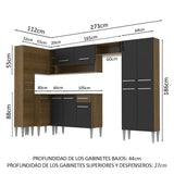 Cocina Integral de Esquina Emilly Love 3.85 m