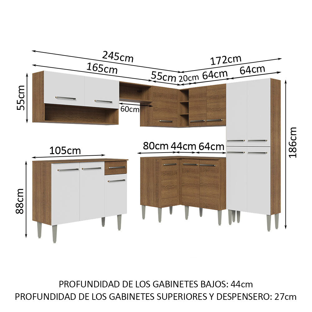 Cocina Integral de Esquina Emilly 4.20 m 02