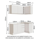 Cocina Integral de Esquina Glamy 2.70 m 01