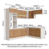 Cocina Integral de Esquina Glamy 4.20 m 01