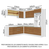 Cocina Integral de Esquina Glamy 4.60 m 01