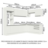 Cocina Integral de Esquina Glamy 4.80 m 01
