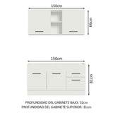 Cocina Integral Agata 1.50 Metros 02