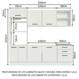 Cocina Integral Agata 2.50 Metros 01