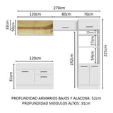 Cocina Integral Agata 2.70 Metros 05