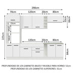 Cocina Integral Agata 2.90 Metros Blanco 01