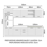 Cocina Integral Agata 3.10 Metros 02