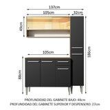 Cocina Integral Emilly Art 1.40 Metros 04