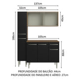 Cocina Integral Emilly 1.40 Metros 05