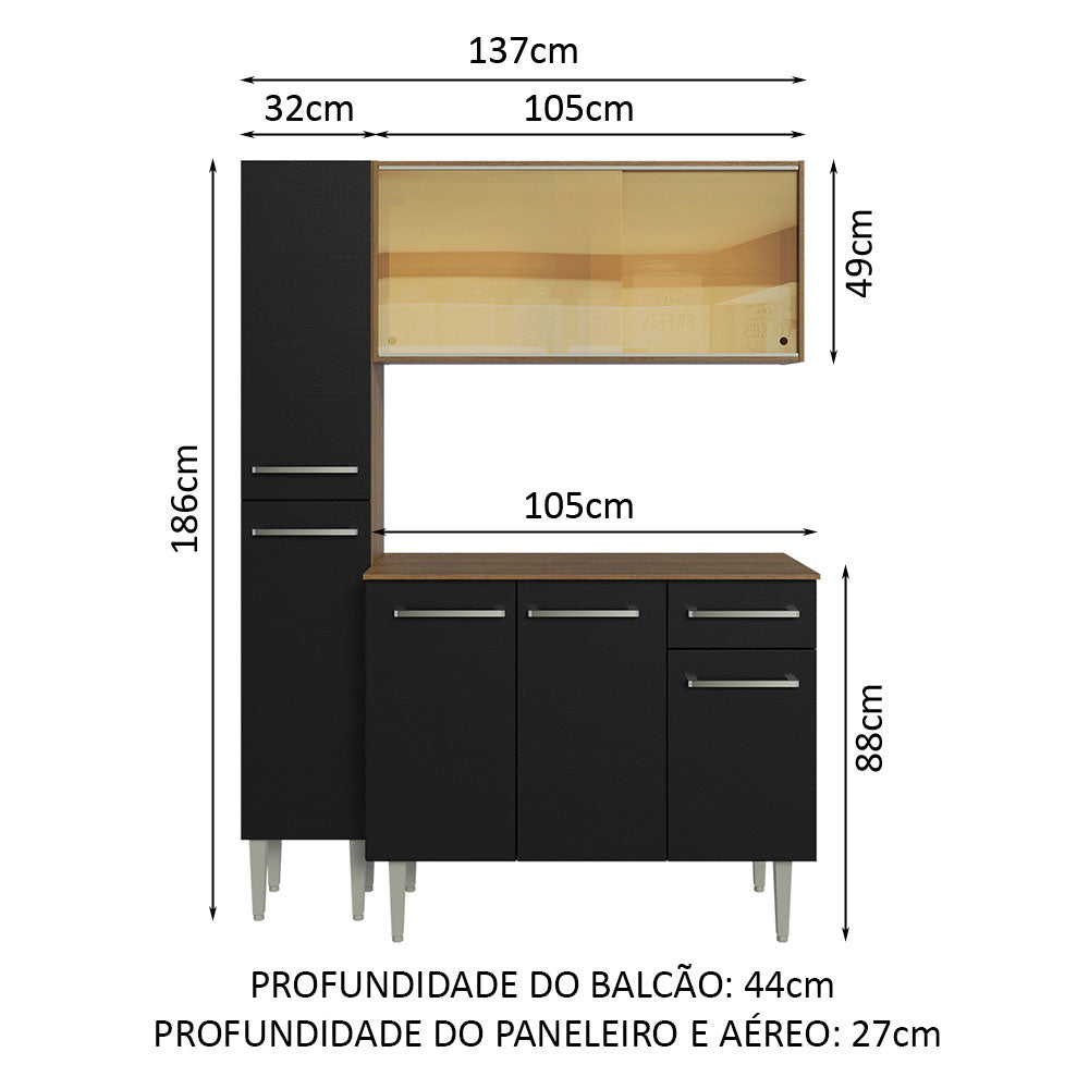 Cocina Integral Emilly 1.40 Metros 06