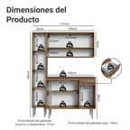 Cocina Integral Emilly 1.40 Metros Marrón 12