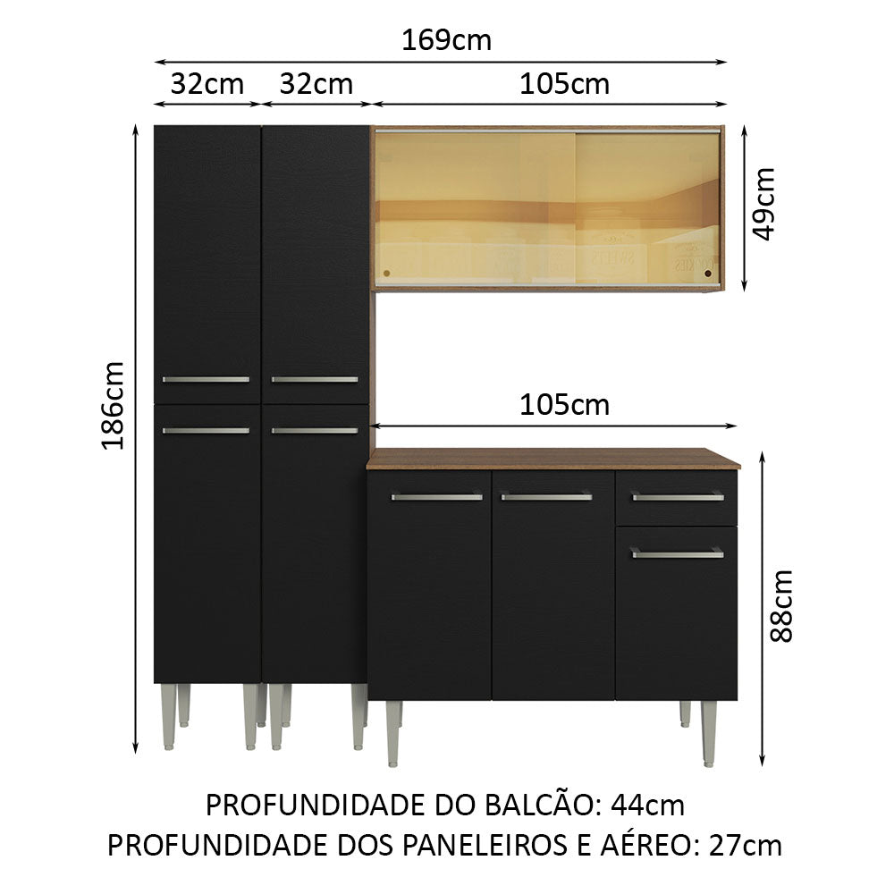 Cocina Integral Emilly 1.70 Metros 09