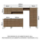Cocina Integral Emilly 2.90 Metros 01