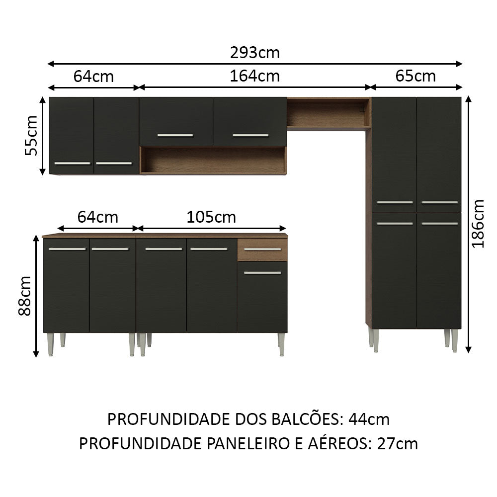 Cocina Integral Emilly 2.90 Metros 01