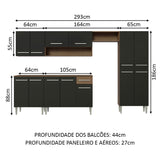 Cocina Integral Emilly 2.90 Metros 01