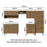 Cocina Integral Emilly 2.90 m con Mesón de Acero 09