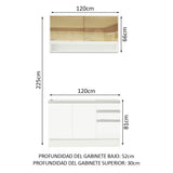Cocina Integral Glamy 1.20 Metros 02