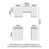 Cocina Integral Glamy 1.60 Metros 07