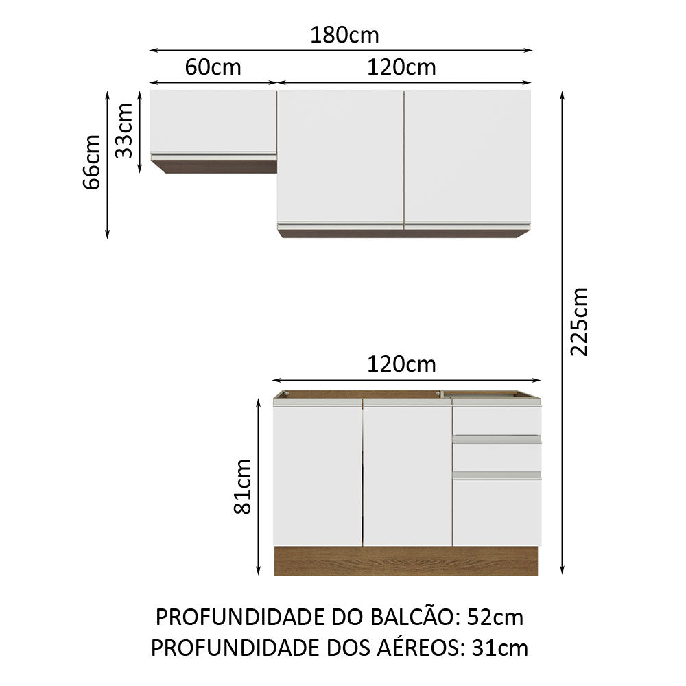 Cocina Integral Glamy 1.80 Metros 09