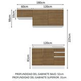 Cocina Integral Glamy 1.80 Metros 09