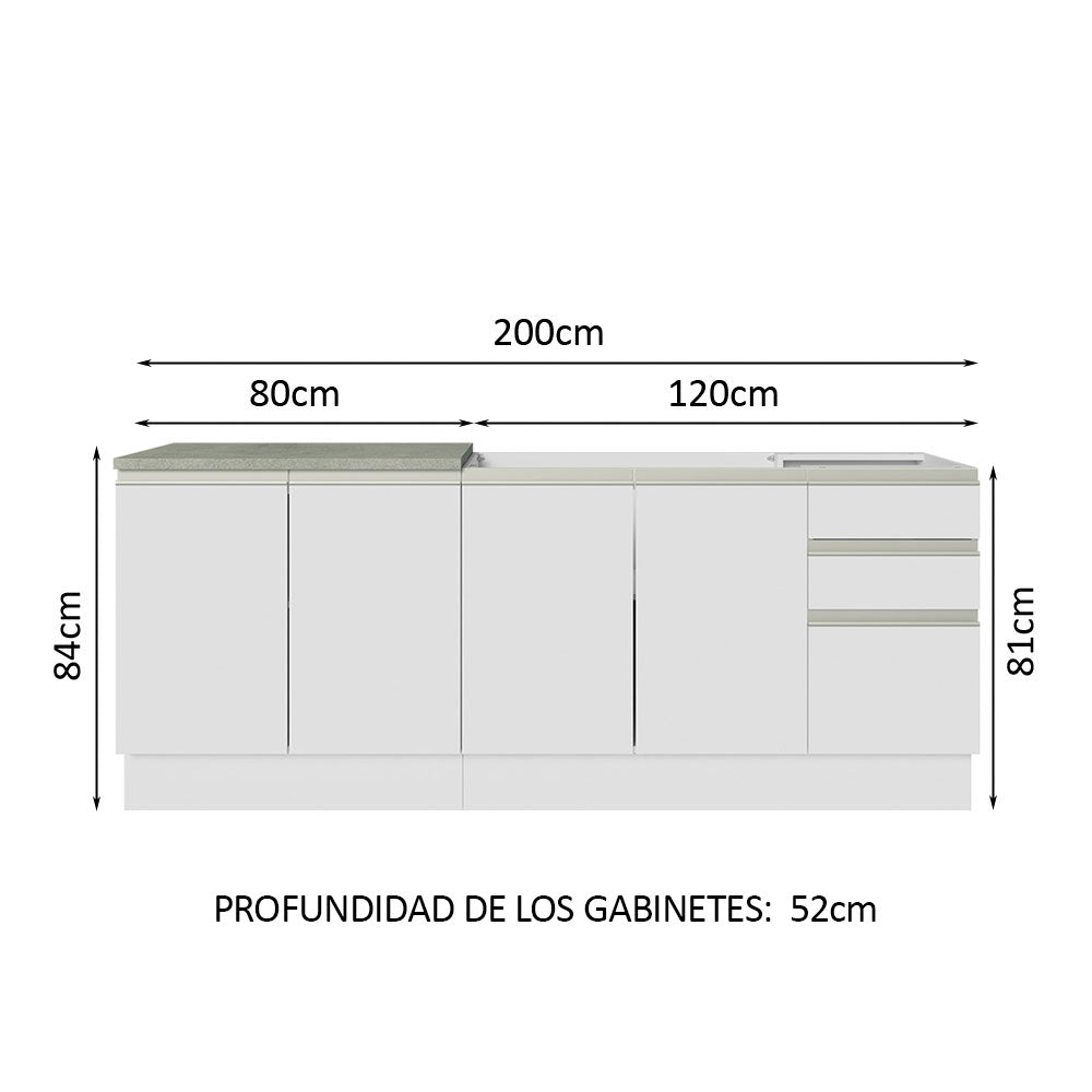 Cocina Integral de Esquina Glamy 3.30 m 02