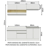 Cocina Integral Glamy 2.00 Metros 07