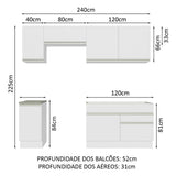 Cocina Integral Glamy 2.40 Metros 07