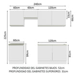 Cocina Integral Glamy 2.40 Metros 09