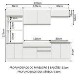 Cocina Integral Glamy 2.70 Metros 13