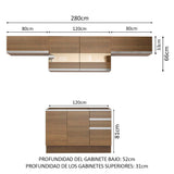 Cocina Integral Marina 2.80 Metros