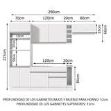 Cocina Integral Safira 2.90 Metros 04