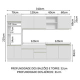 Cocina Integral Glamy 3.10 Metros 02