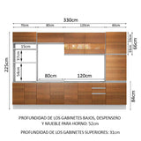 Cocina Integral Roma 3.30 Metros