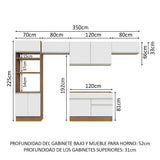 Cocina Integral Glamy 3.50 Metros