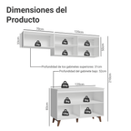Cocina Integral Reims 1.90 m con Encimera Blanco 08