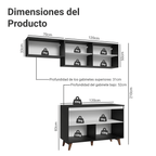 Cocina Integral Reims 1.90 m con Encimera Negro 08