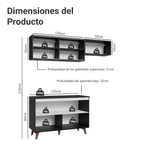 Cocina Integral Reims 1.90 m con Encimera Negro 09