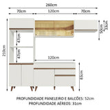 Cocina Integral Reims 2.60 m con Encimera 01