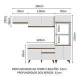 Cocina Integral Reims 2.60 m con Encimera 08