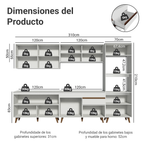 Cocina Integral Reims 3.10 m con Encimera Blanco 01