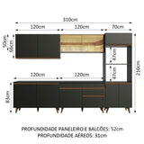 Cocina Integral Reims 3.10 m con Encimera 01