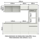 Cocina Integral Topazio 2.40 Metros con Encimera 05