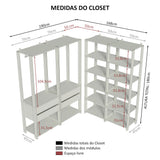 Closet Modulado Abierto Valencia 358 cm 03