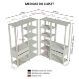 Closet Modulado Abierto Valencia 358 cm 04