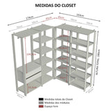 Closet Modulado Abierto Valencia 337 cm 05