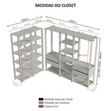 Closet Modulado Abierto Valencia 417 cm 01